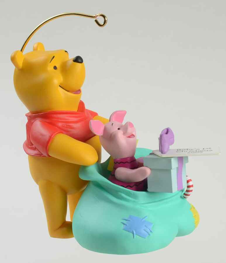 Winnie the Pooh Baby's First 2005-Baby's First Christmas - Boxed by Hallmark Gold Crown-1