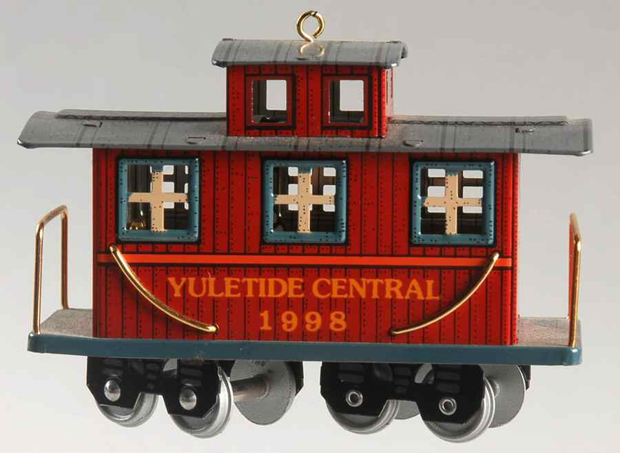 Yuletide Central 1998-Caboose - Boxed by Hallmark Gold Crown-1
