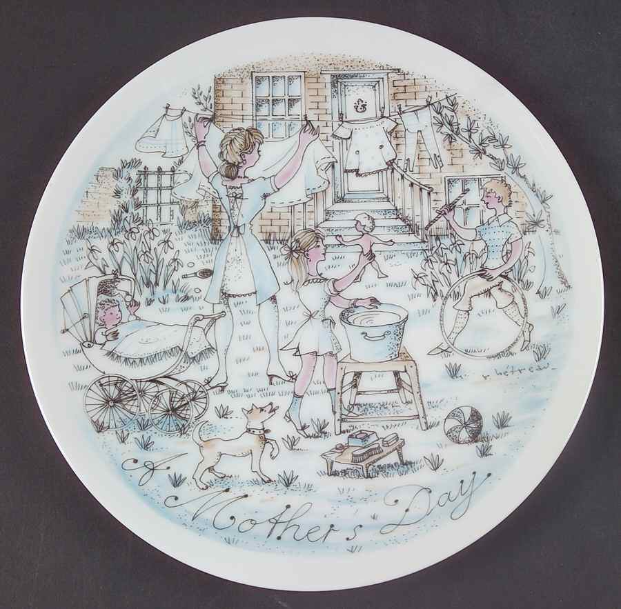 Mother's Day Plate The Wash - Boxed by Haviland-1