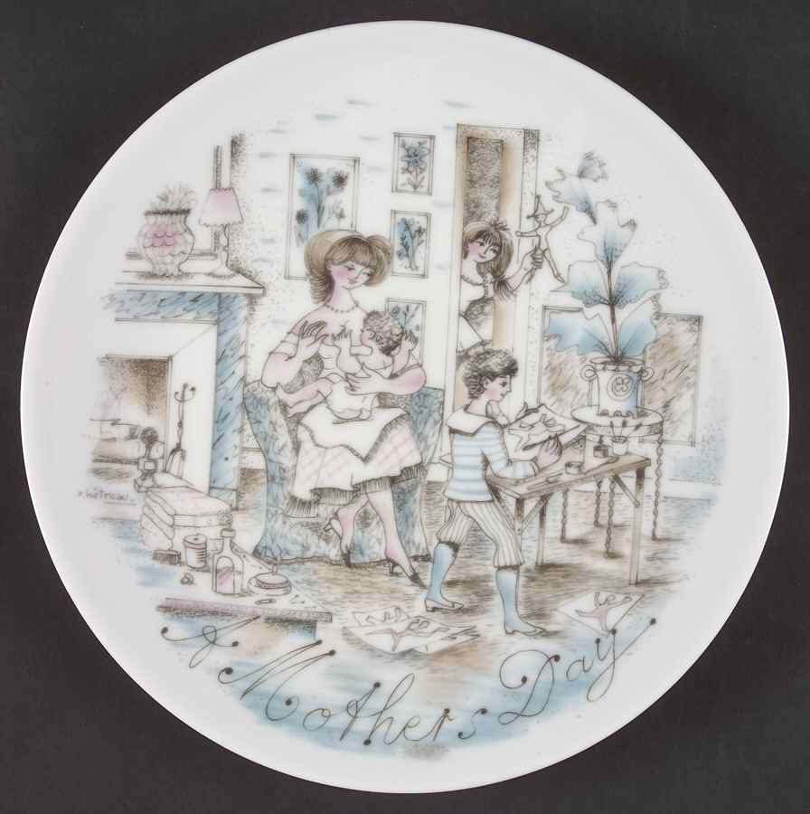 Mother's Day Plate An Evening At Home - Boxed by Haviland-1