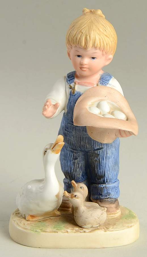 Denim Days Gathering Eggs-Danny - No Box by Homco-1