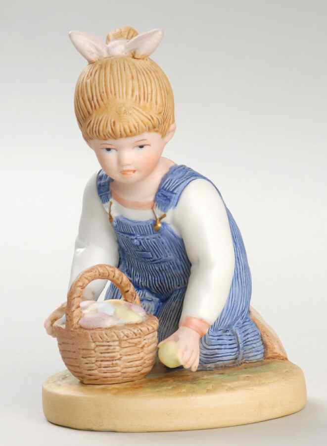 Denim Days Easter Time-Debbie With Eggs - No Box by Homco-1