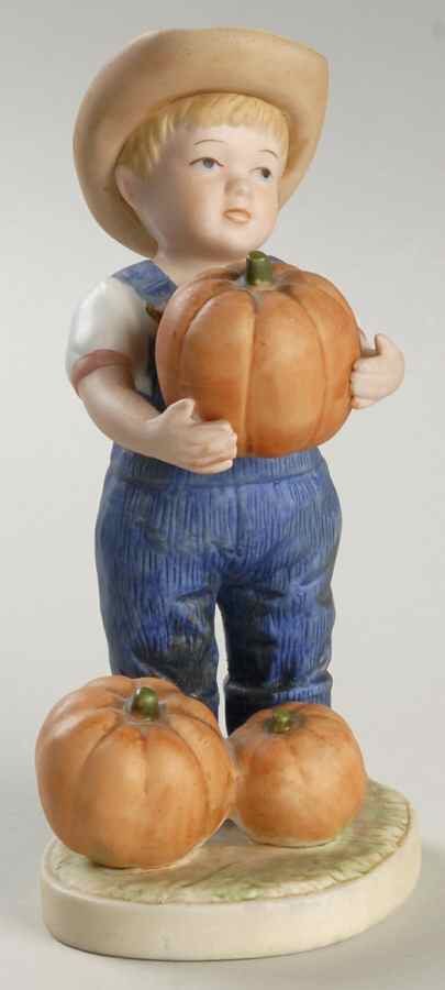 Denim Days Let Us Give Thanks-Danny With Pumpkins - No Box by Homco-1