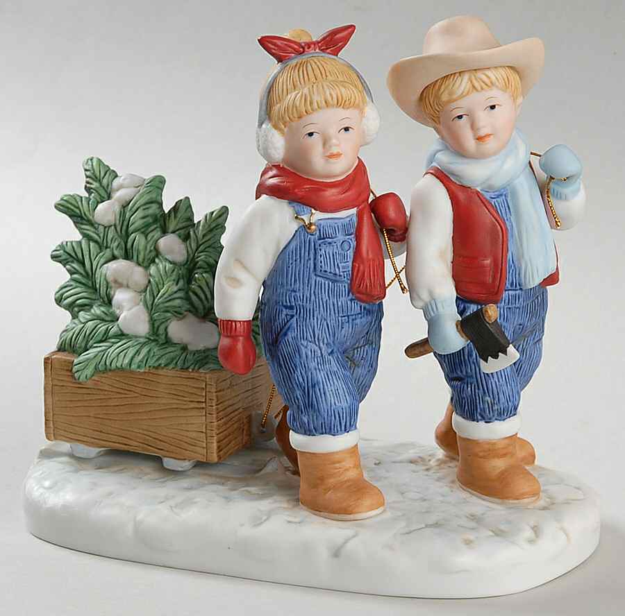 Denim Days Bringing Home The Tree - No Box by Homco-1
