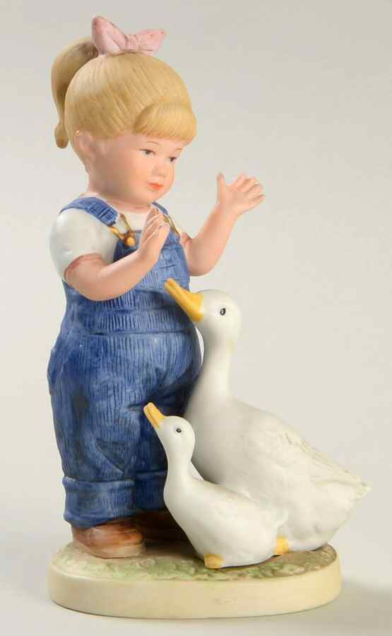 Denim Days Let Us Give Thanks-Debbie With Ducks - No Box by Homco-1