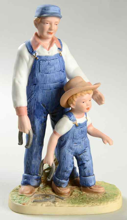 Denim Days Horseshoes With Grandpa - No Box by Homco-1