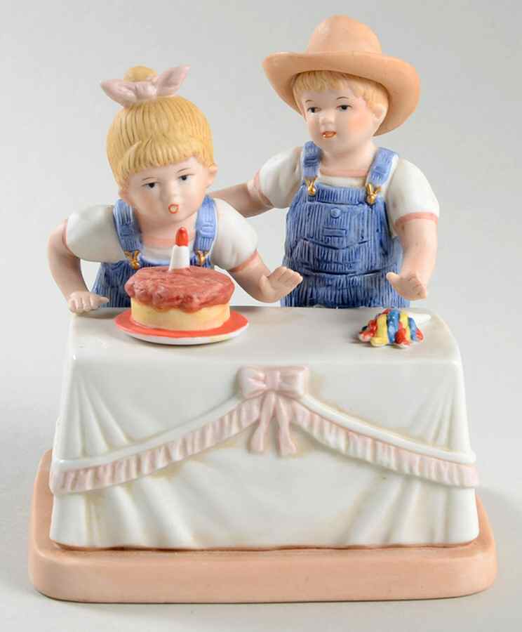 Denim Days Birthday Cake - No Box by Homco-1