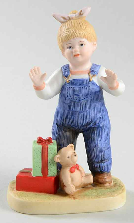 Denim Days Debbie With Gifts & Teddy Bear - No Box by Homco-1