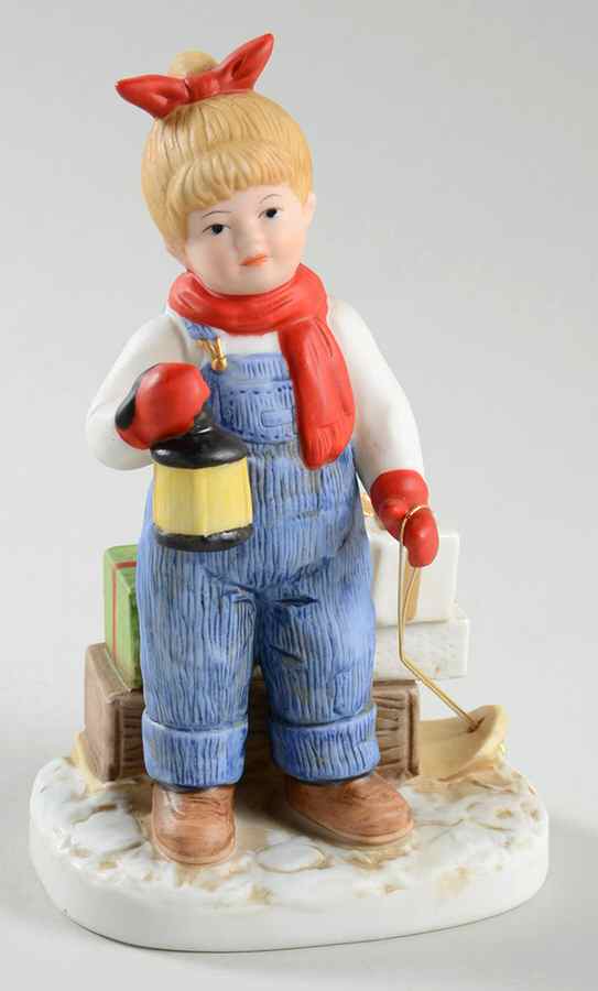 Denim Days Holiday Sleds-Debbie - No Box by Homco-1