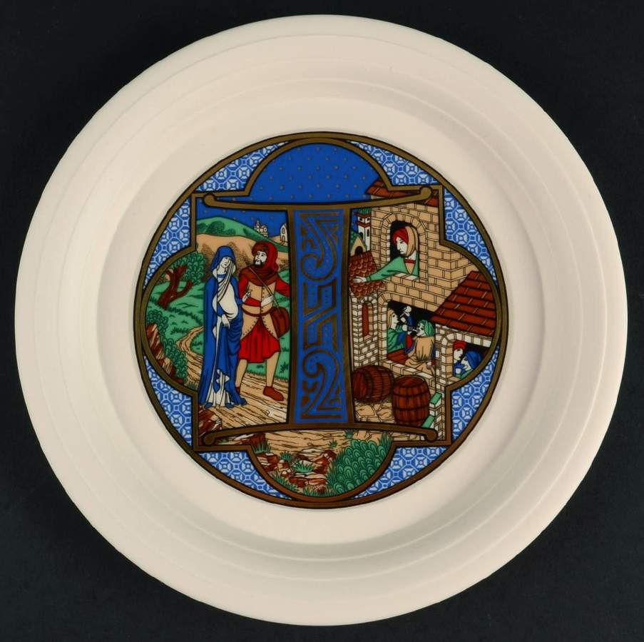 Hornsea Christmas Plate I-No Room At The Inn - Boxed by Hornsea-1