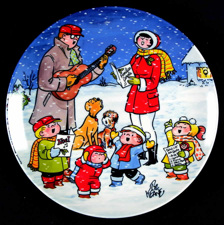Family Circus Christmas Christmas Plate - Boxed by Hoyle-1