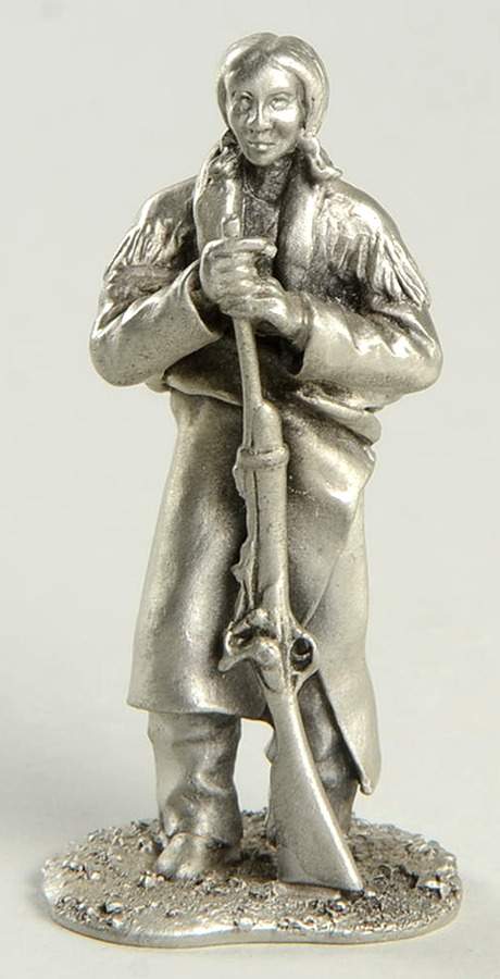 Hudson Pewter Figurines Commanche Brave - No Box 60 by Hudson Pewter-1