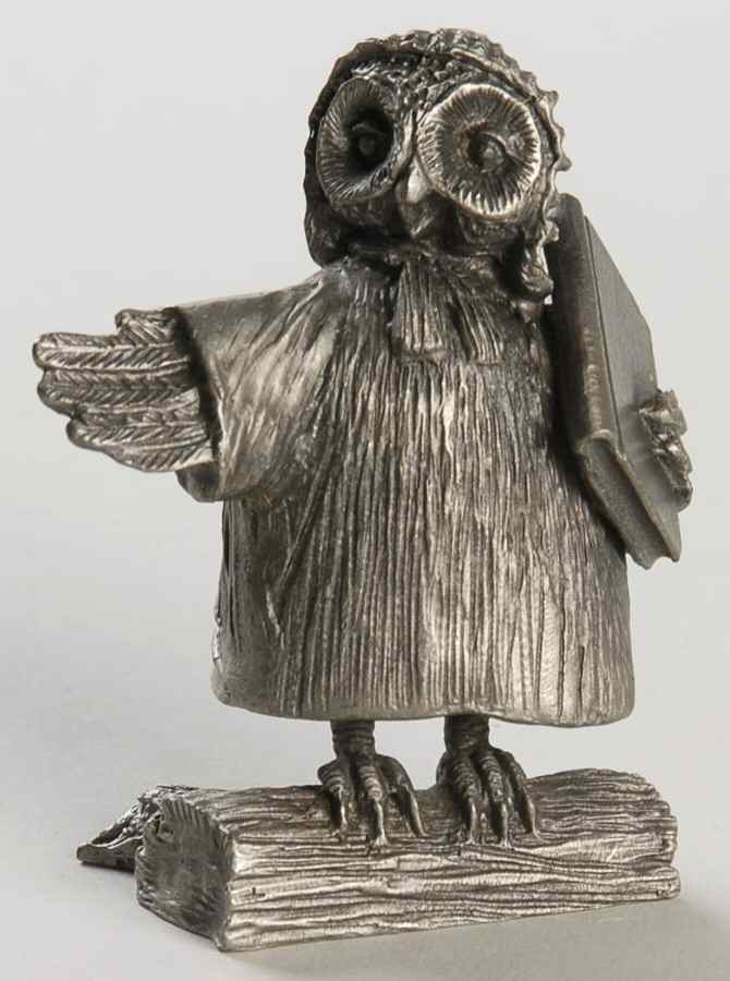 Hudson Pewter Figurines Owl With Book - No Box by Hudson Pewter-1
