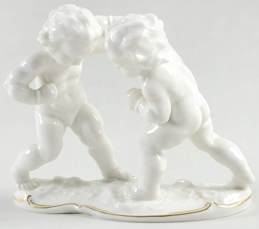 Cherubs-Angels Cherubs Boxing - No Box by Hutschenreuther-1