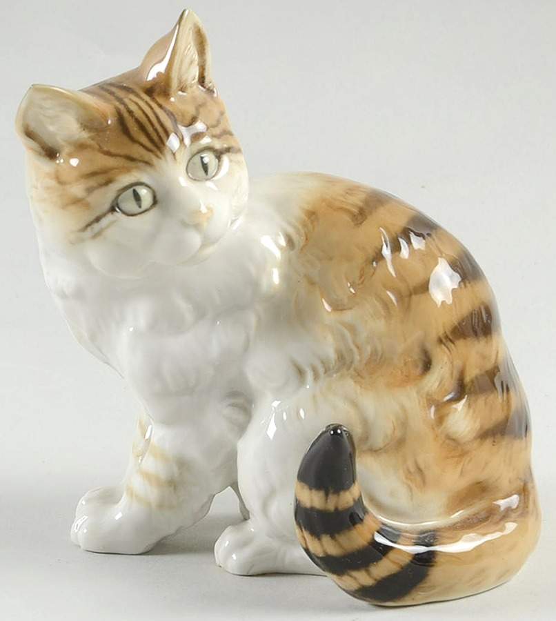 Cats Cat Sitting-Color - No Box by Hutschenreuther-1