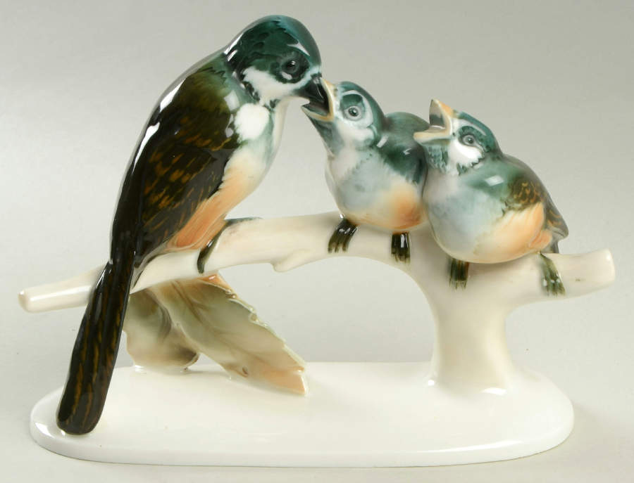 Birds Sparrow Group - No Box by Hutschenreuther-1