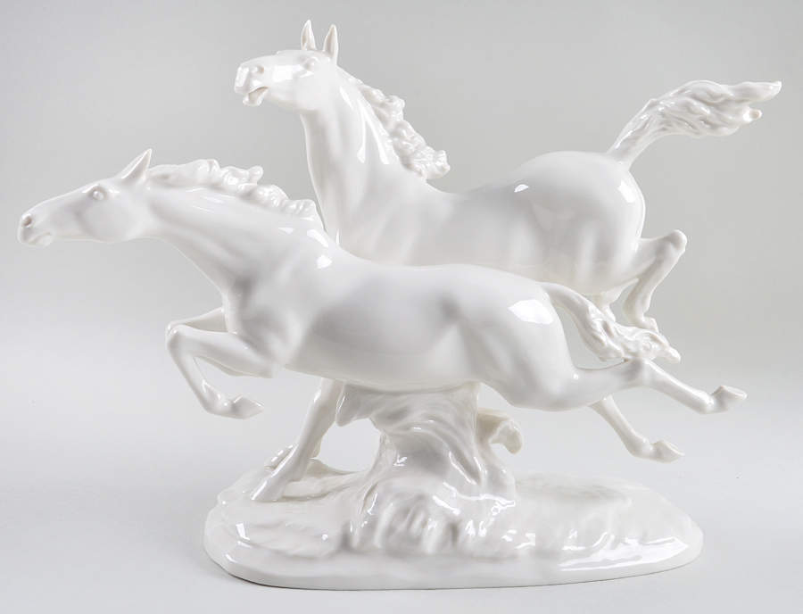 Horses Freedom (Horse Group)-White - Boxed by Hutschenreuther-1