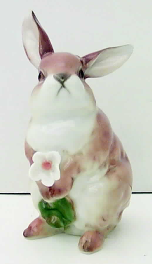 Animals-Farm Rabbit With Flower-Color - Boxed by Hutschenreuther-1