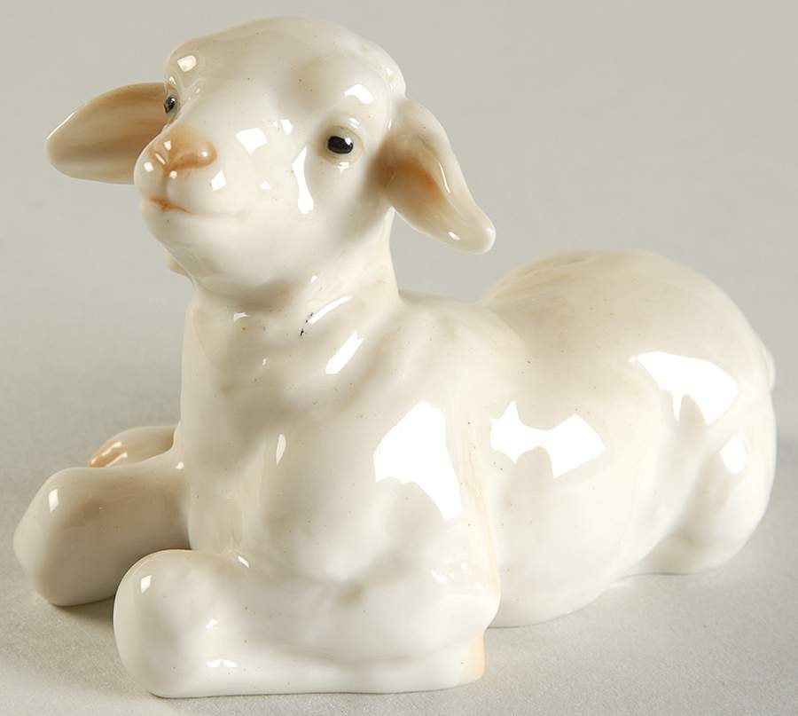 Animals-Farm Lamb-Lying - Boxed by Hutschenreuther-1