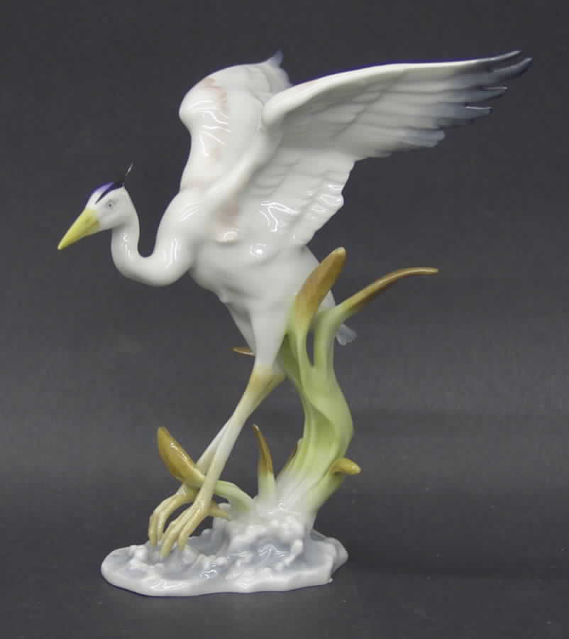 Birds Heron Alighting - Boxed by Hutschenreuther-1