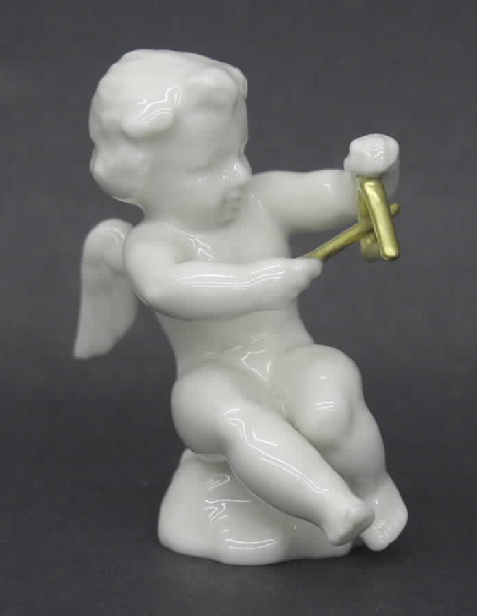 Cherubs-Angels Cherub With Gold Triangle - Boxed by Hutschenreuther-1