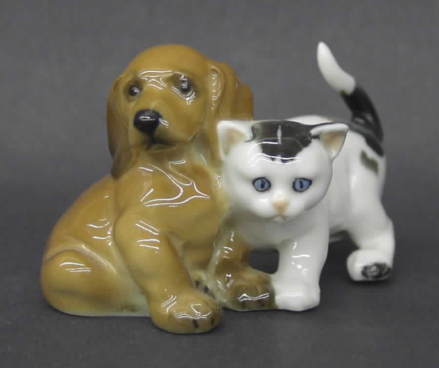 Dogs Friendship-Dachshund & Cat - Boxed by Hutschenreuther-1