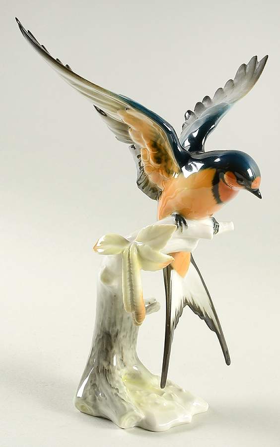 Gunther Granget Birds Barn Swallow - Boxed by Hutschenreuther-1