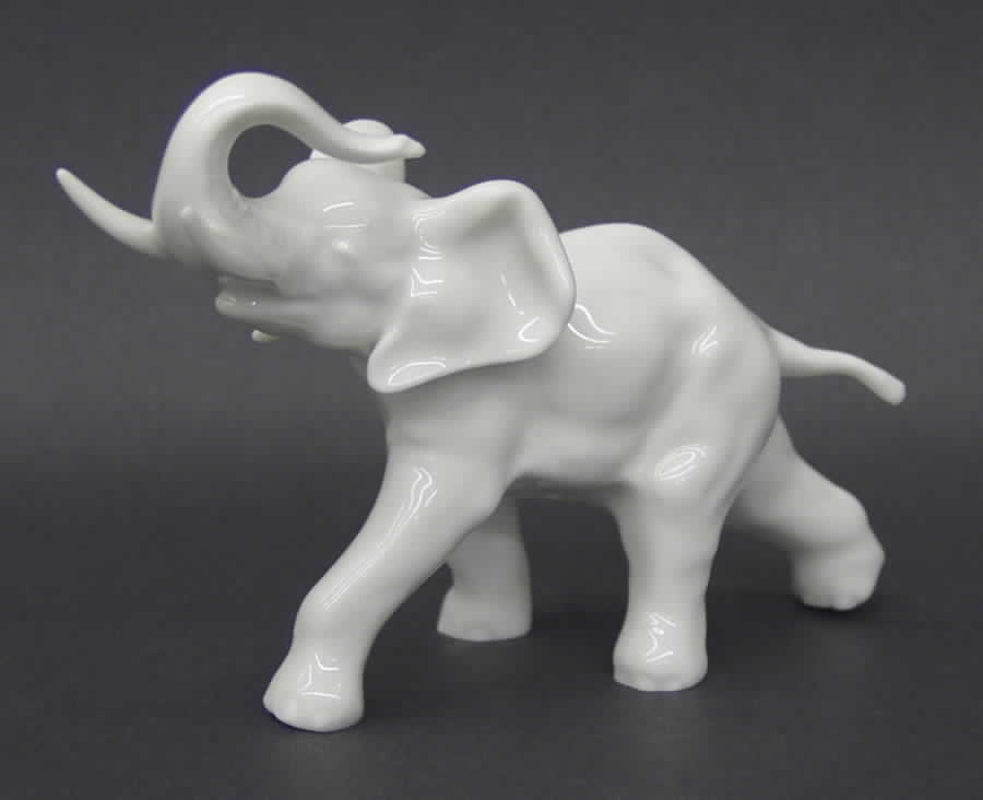 Wild Animals Elephant-White - No Box by Hutschenreuther-1