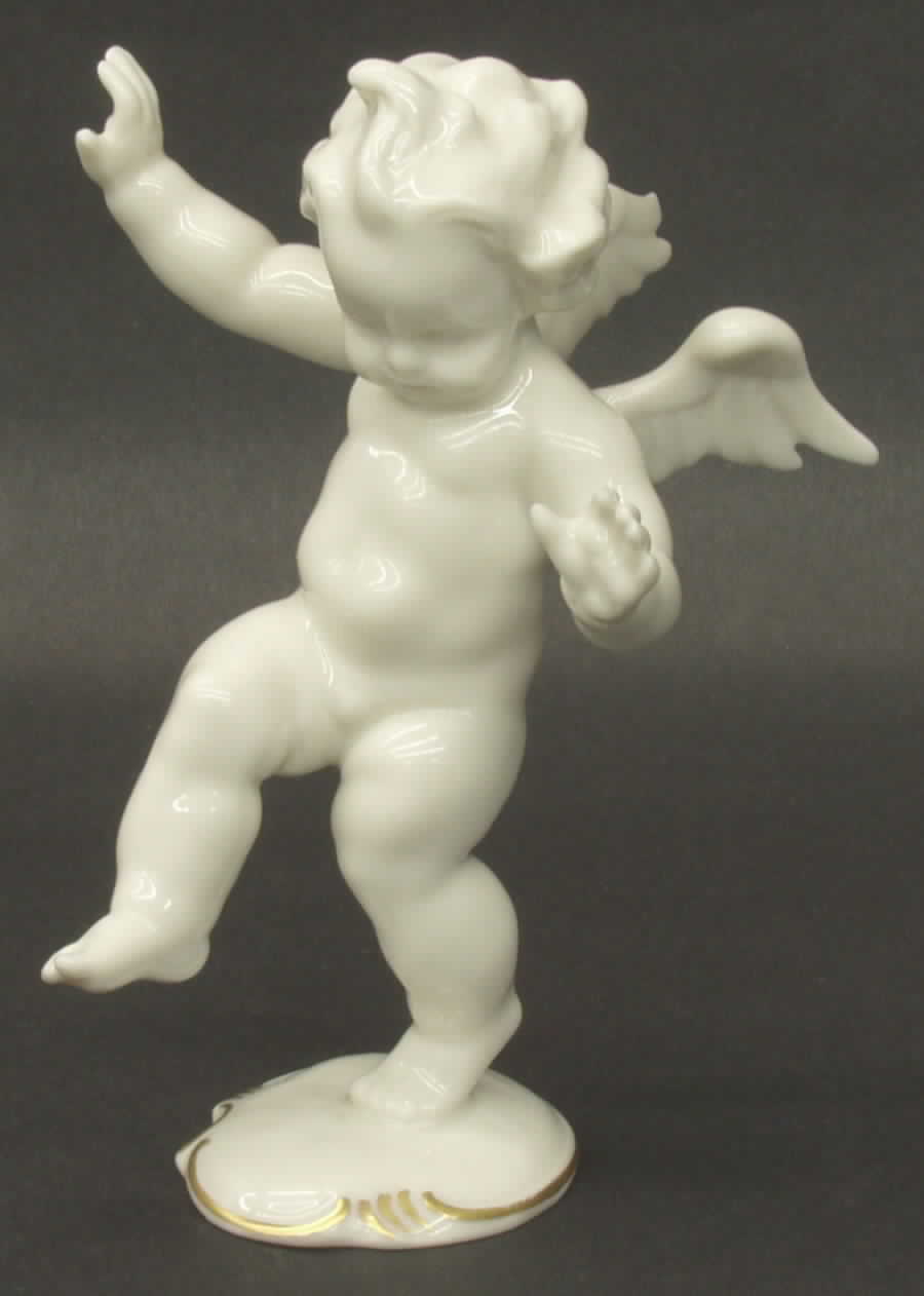 Cherubs-Angels Cherub Dancing (Gold Accent) - No Box by Hutschenreuther-1