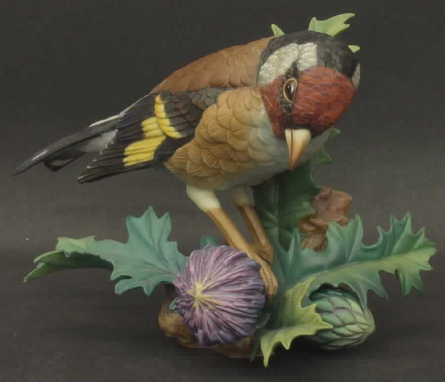 Gunther Granget Birds Goldfinch (Morning Hour) - Boxed by Hutschenreuther-1