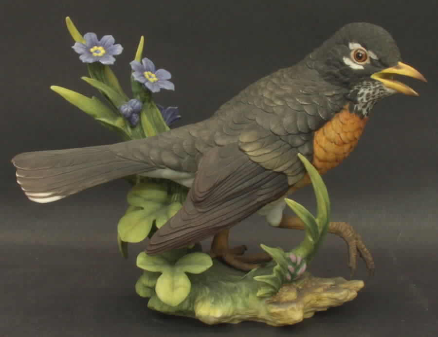 Gunther Granget Birds Robin (It's Spring Again) - Boxed by Hutschenreuther-1