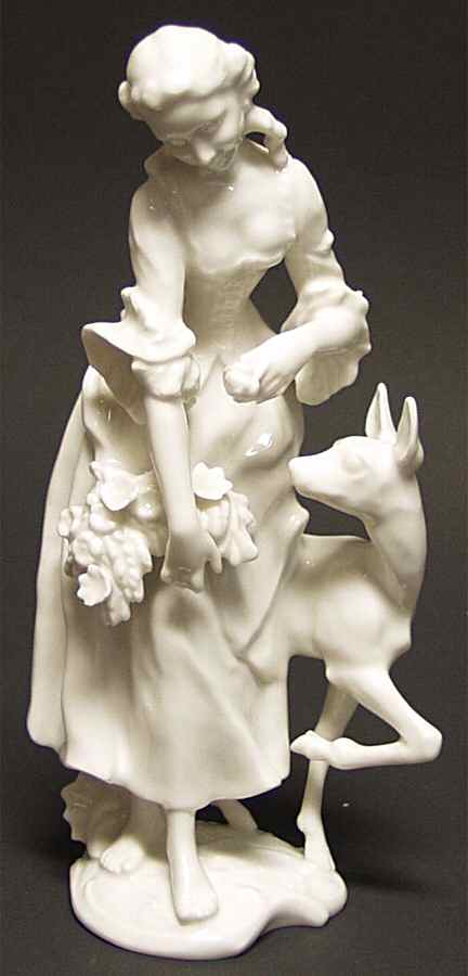 Men & Women Girl With Doe-White - Boxed by Hutschenreuther-1