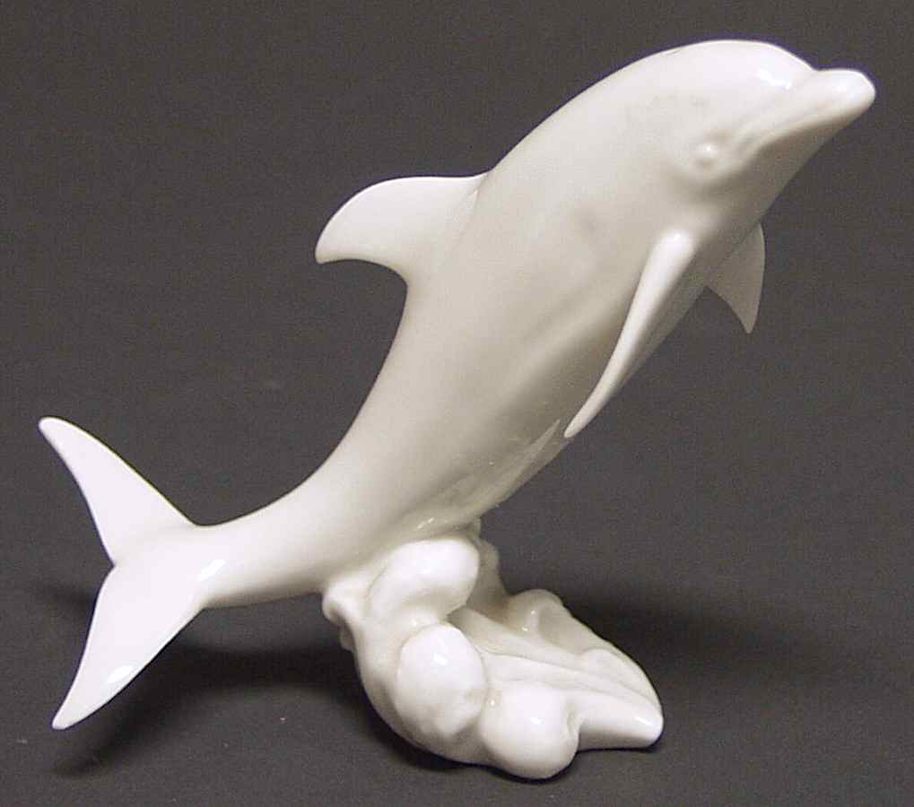 Sea Animals Dolphin-White - No Box by Hutschenreuther-1