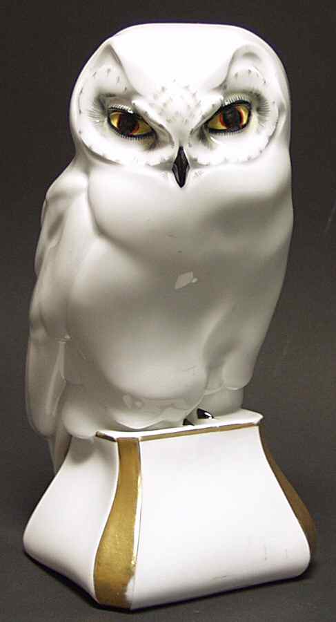 Birds Snowy Owl On Stand - No Box by Hutschenreuther-1