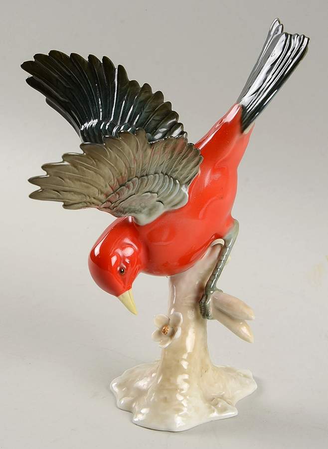 Birds Scarlet Tanager - Boxed by Hutschenreuther-1