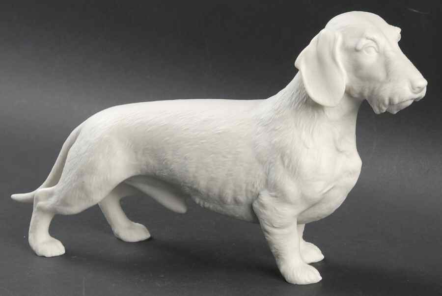 Dogs Dachshund (Teckel)-White - Boxed by Hutschenreuther-1