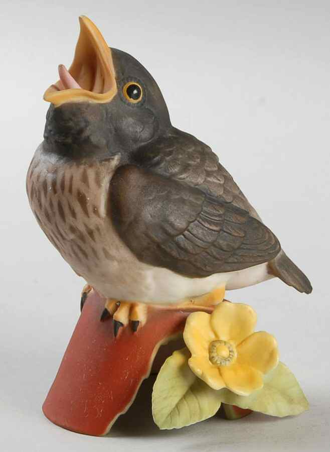 Birds Fledgling Robin-Matte - Boxed by Hutschenreuther-1