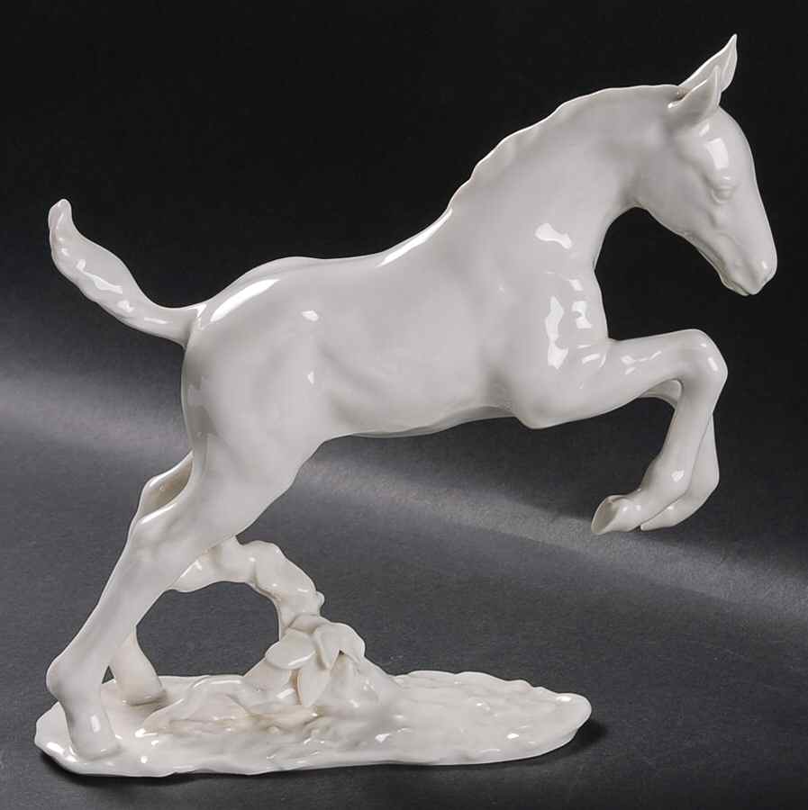 Horses Foal Leaping-White - Boxed by Hutschenreuther-1