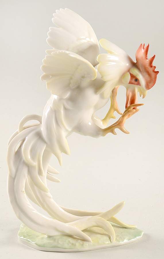 Birds Fighting Cock - Boxed by Hutschenreuther-1