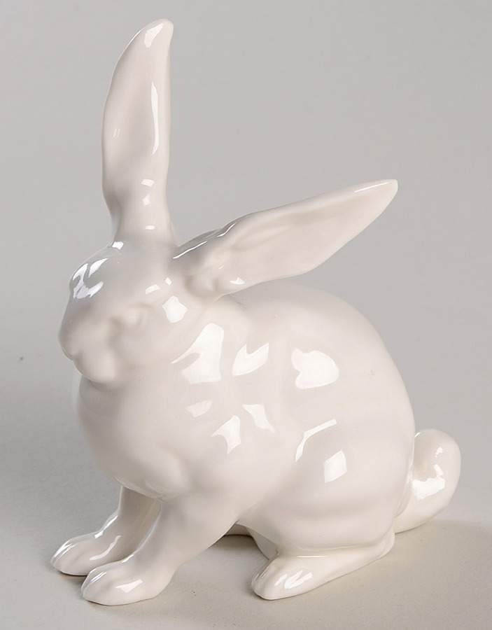 Animals-Farm Rabbit-Sitting/White - Boxed by Hutschenreuther-1