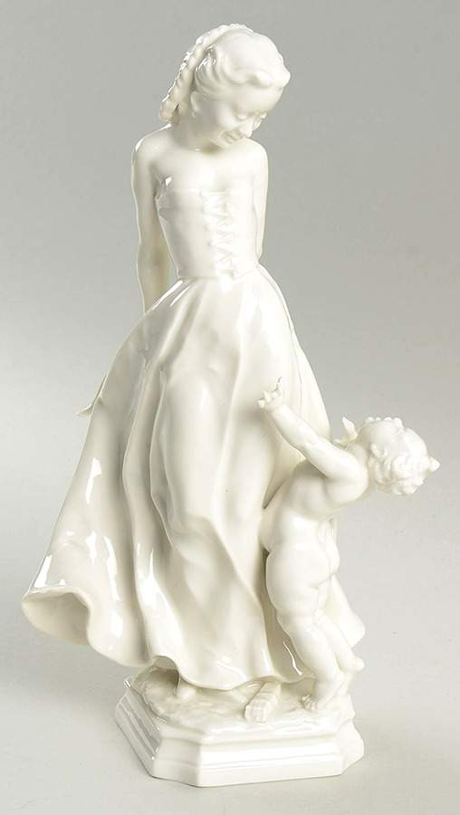 Mythology-Fantasy Psyche & Cupid-White - Boxed by Hutschenreuther-1