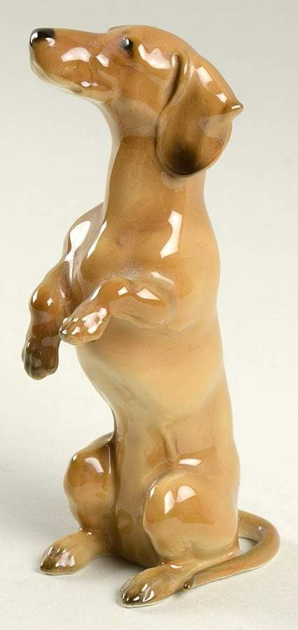 Dogs Dachshund Sitting - Boxed by Hutschenreuther-1