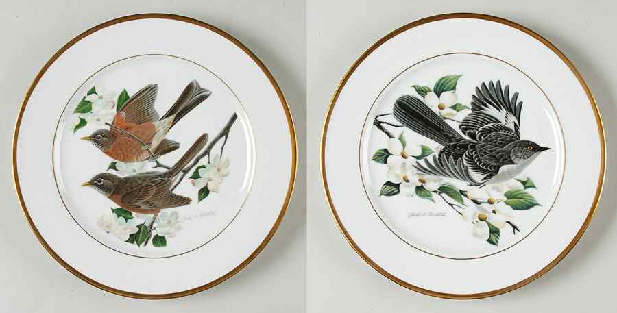 Ruthven Songbirds Mockingbird & Robin - Boxed by Hutschenreuther-1