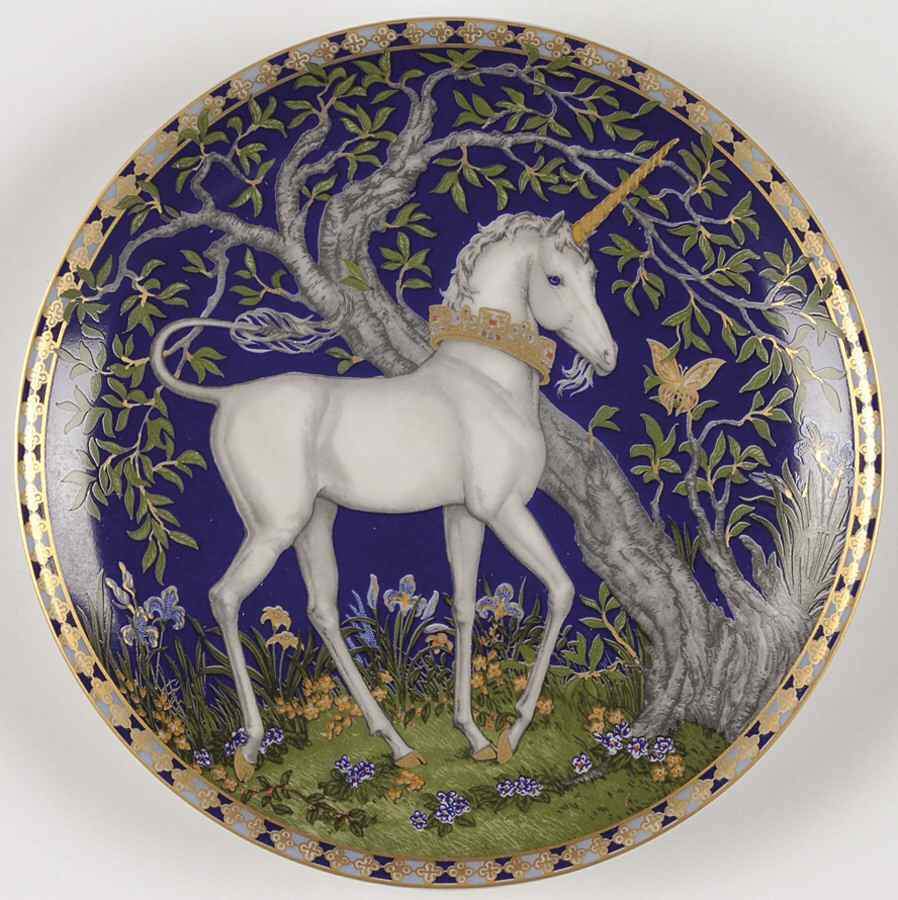 Unicorn In Dreamers Garden The Sight Of Wonders - With Box by Hutschenreuther-1