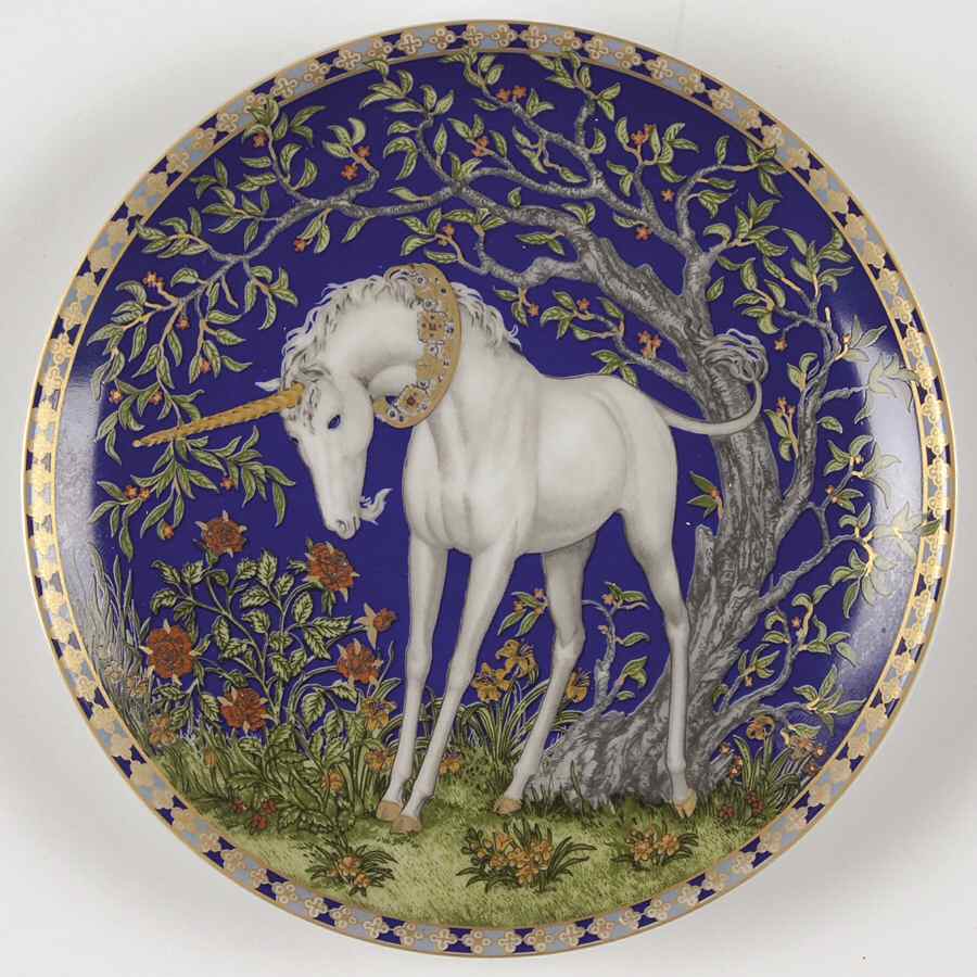 Unicorn In Dreamers Garden The Smell Of Roses - Boxed by Hutschenreuther-1