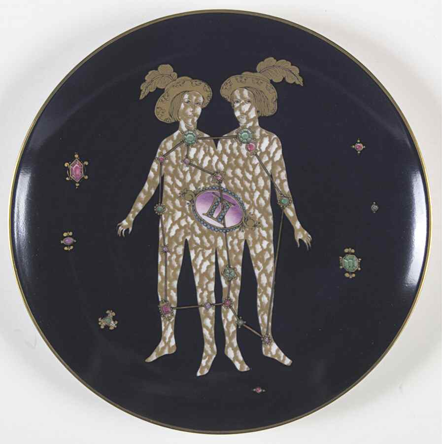 Zodiac Plate Gemini - No Box by Hutschenreuther-1