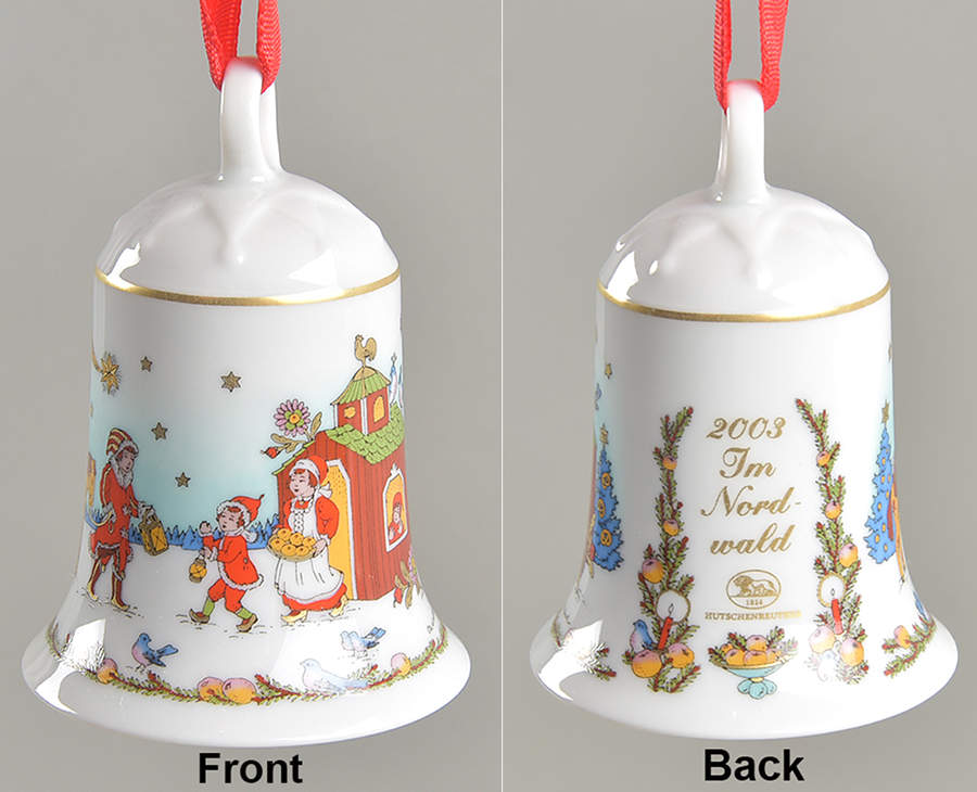 Annual China Christmas Bell In The Northern Forest - Boxed by Hutschenreuther-1