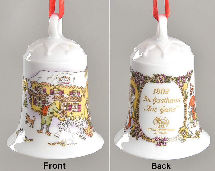 Annual China Christmas Bell At The Goose Inn - No Box by Hutschenreuther-1