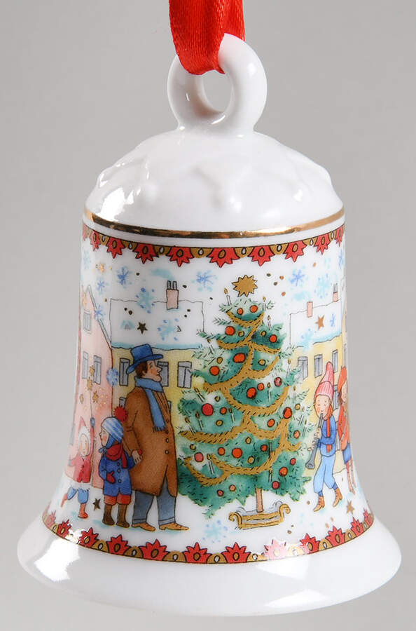 Annual China Christmas Bell Christmas Tree Gathering - No Box by Hutschenreuther-1