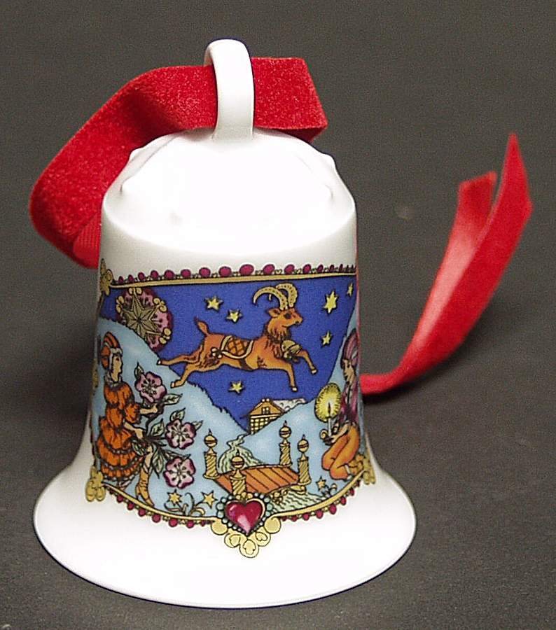 Annual China Christmas Bell Christmas In Lapland - No Box by Hutschenreuther-1